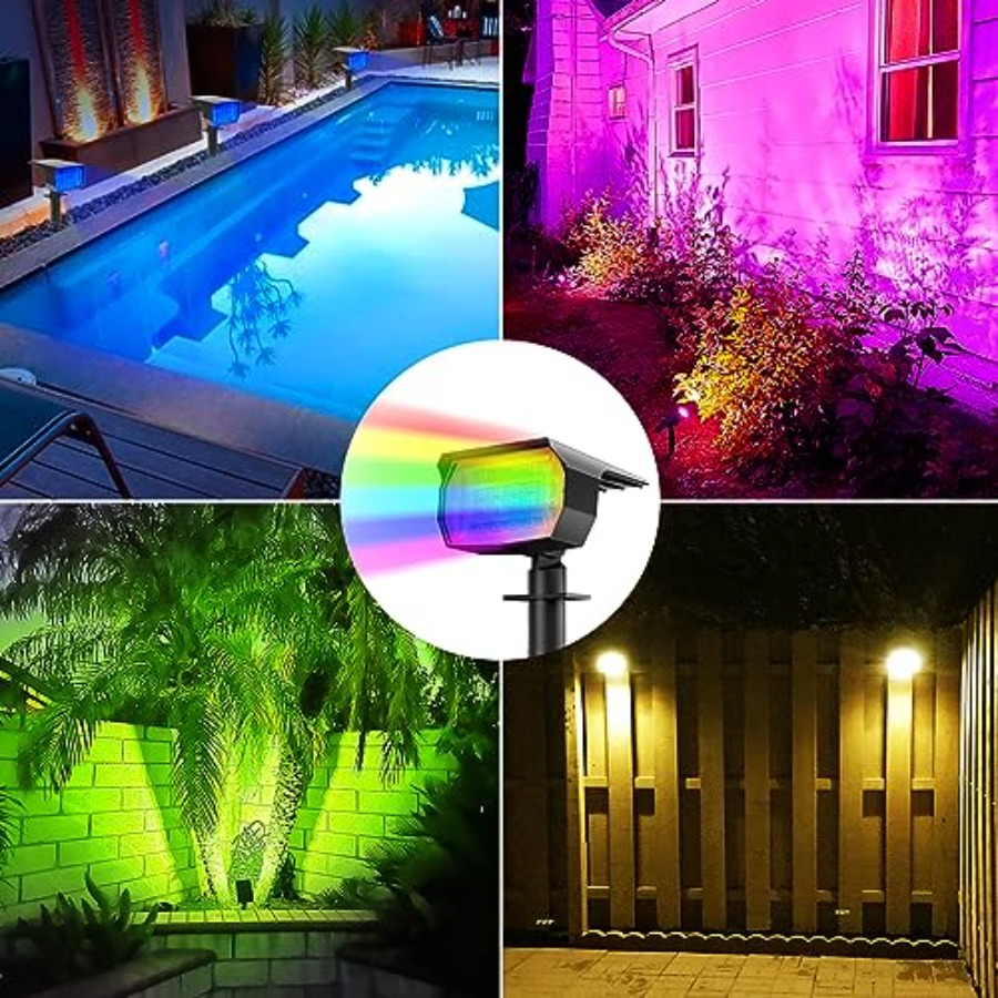 Solar Spot Lights Outdoor Colo - Outdoor Lighting Halloween recensie en prijs