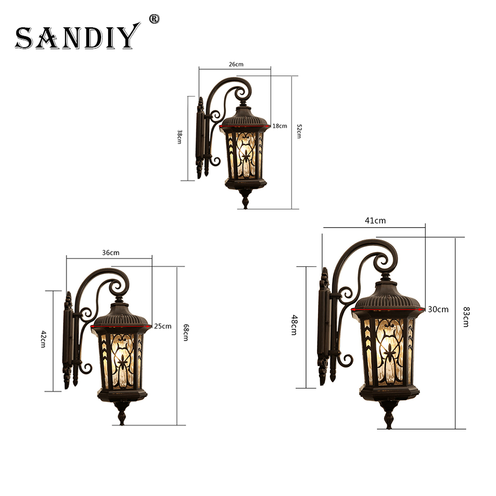 SANDIY Retro Outdoor Wall Ligh - Outdoor Lighting Uk recensie en prijs