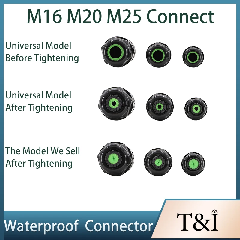 M16 M20 M25 IP68 Waterproof Ou - Outdoor Lighting Wire Connectors recensie en prijs