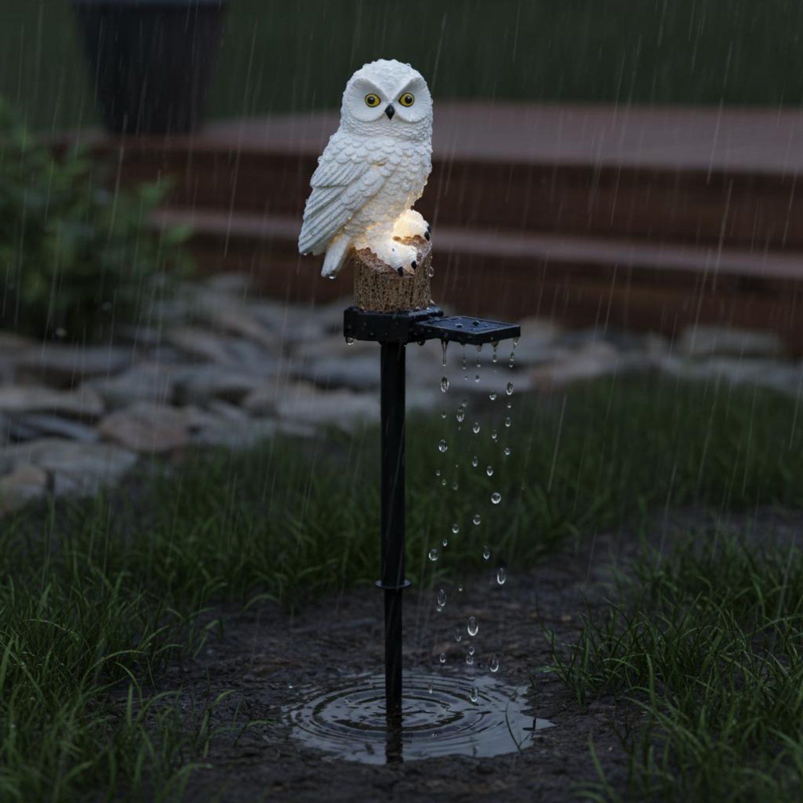 Solar Owl Stake Light Waterpro - Outdoor Lighting Install recensie en prijs