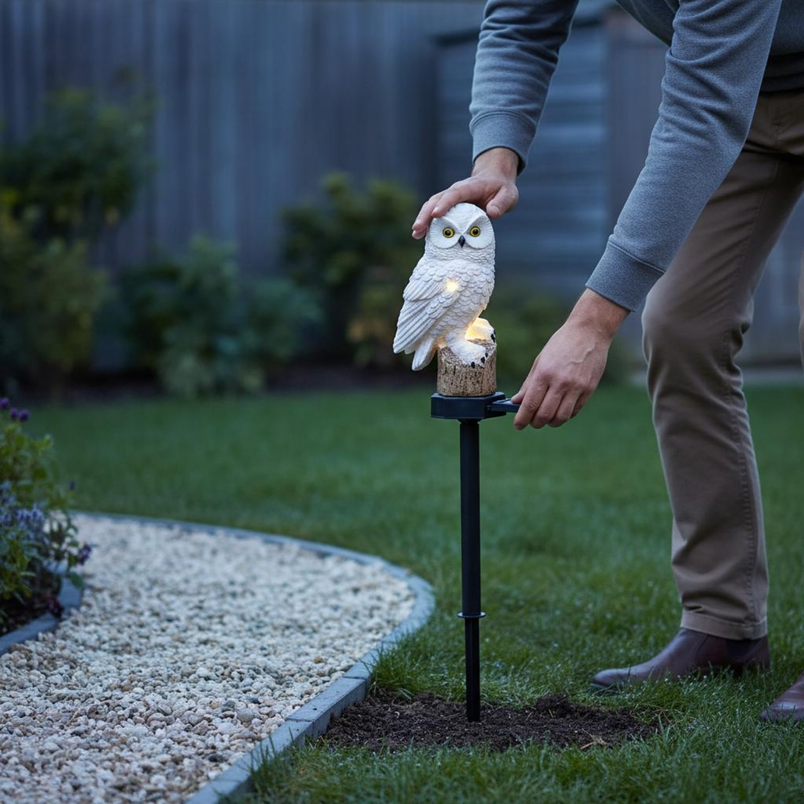 Solar Owl Stake Light Waterpro - Outdoor Lighting Install recensie en prijs