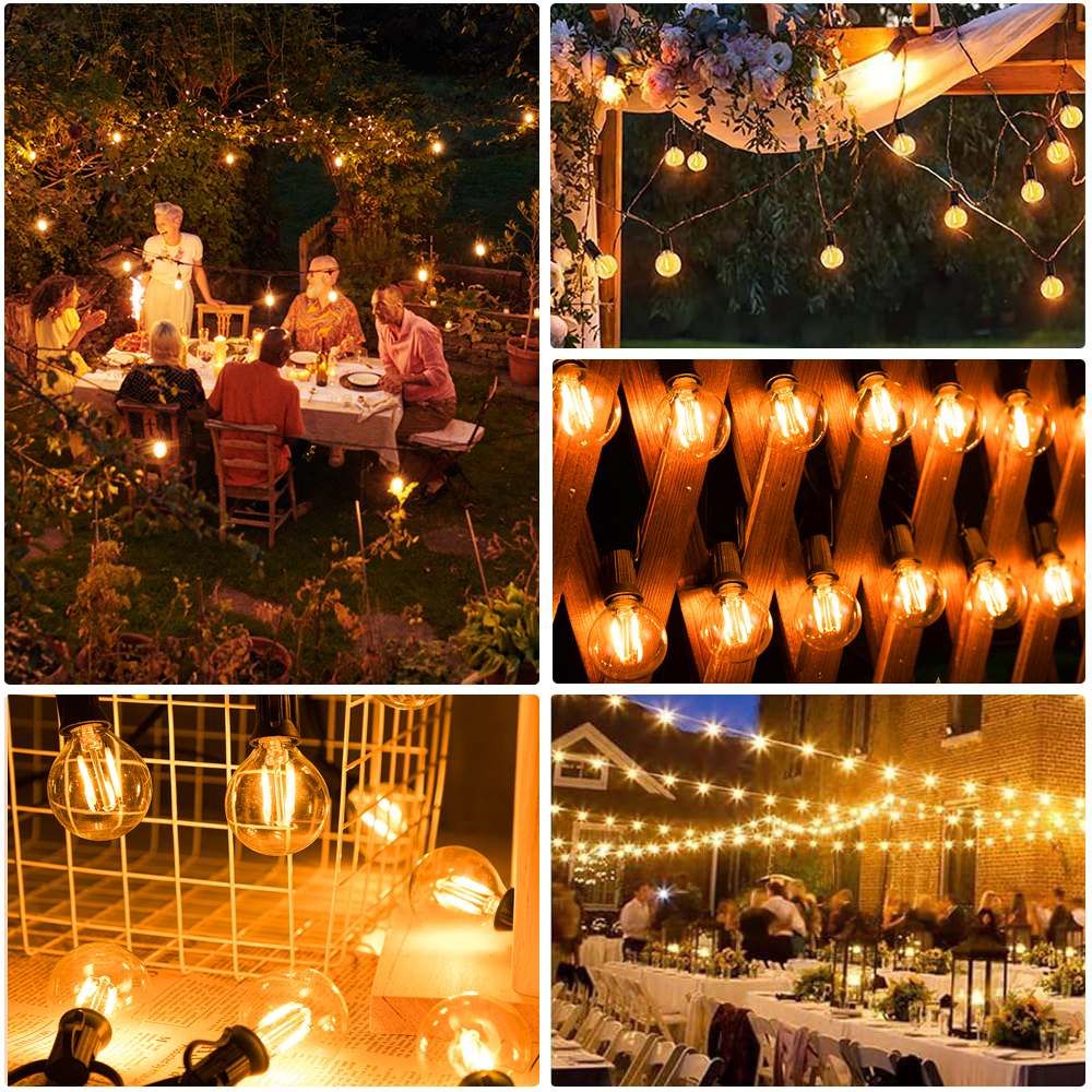 Vintage LED G40 Street Garland - Outdoor Lighting Uk recensie en prijs