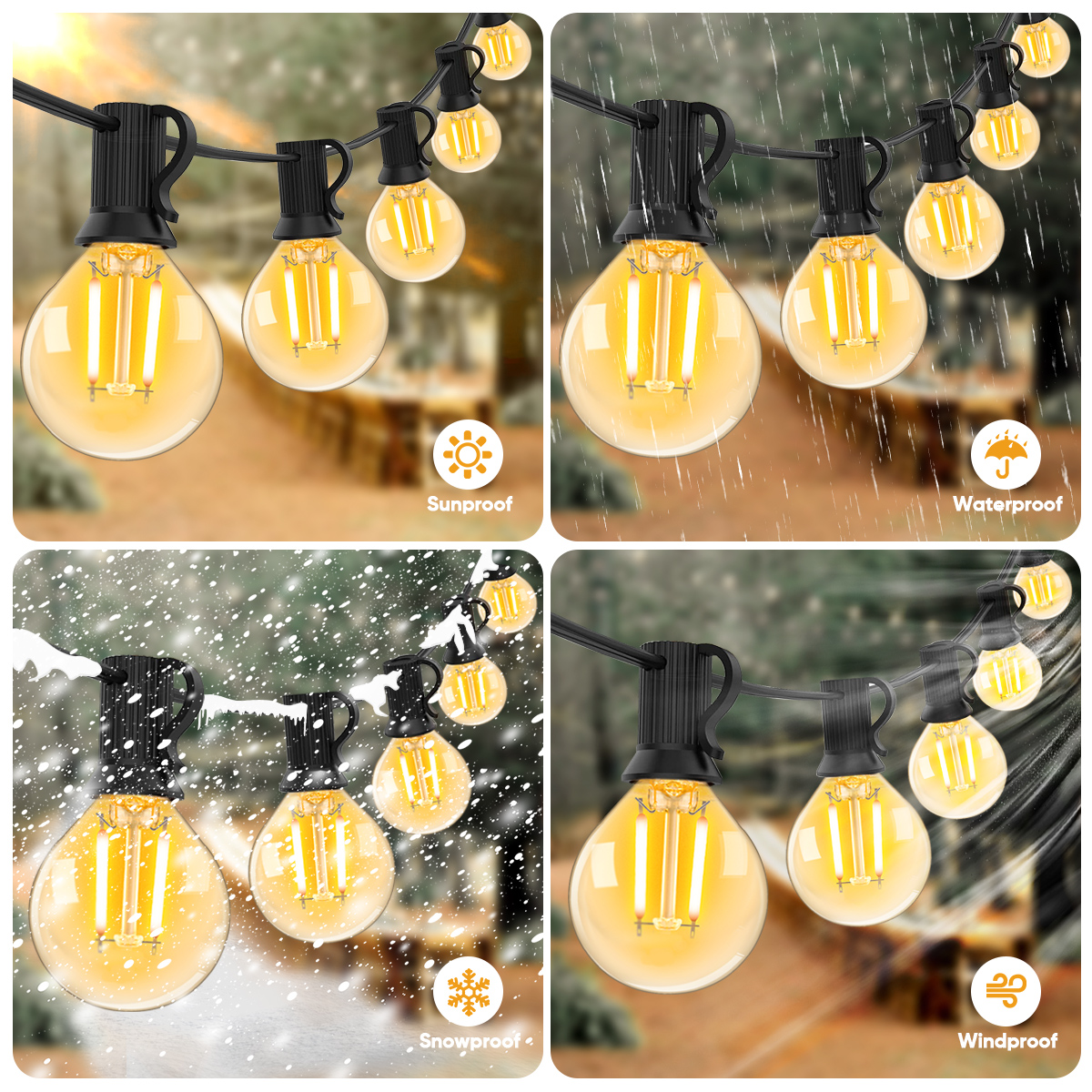 Vintage LED G40 Street Garland - Outdoor Lighting Uk recensie en prijs