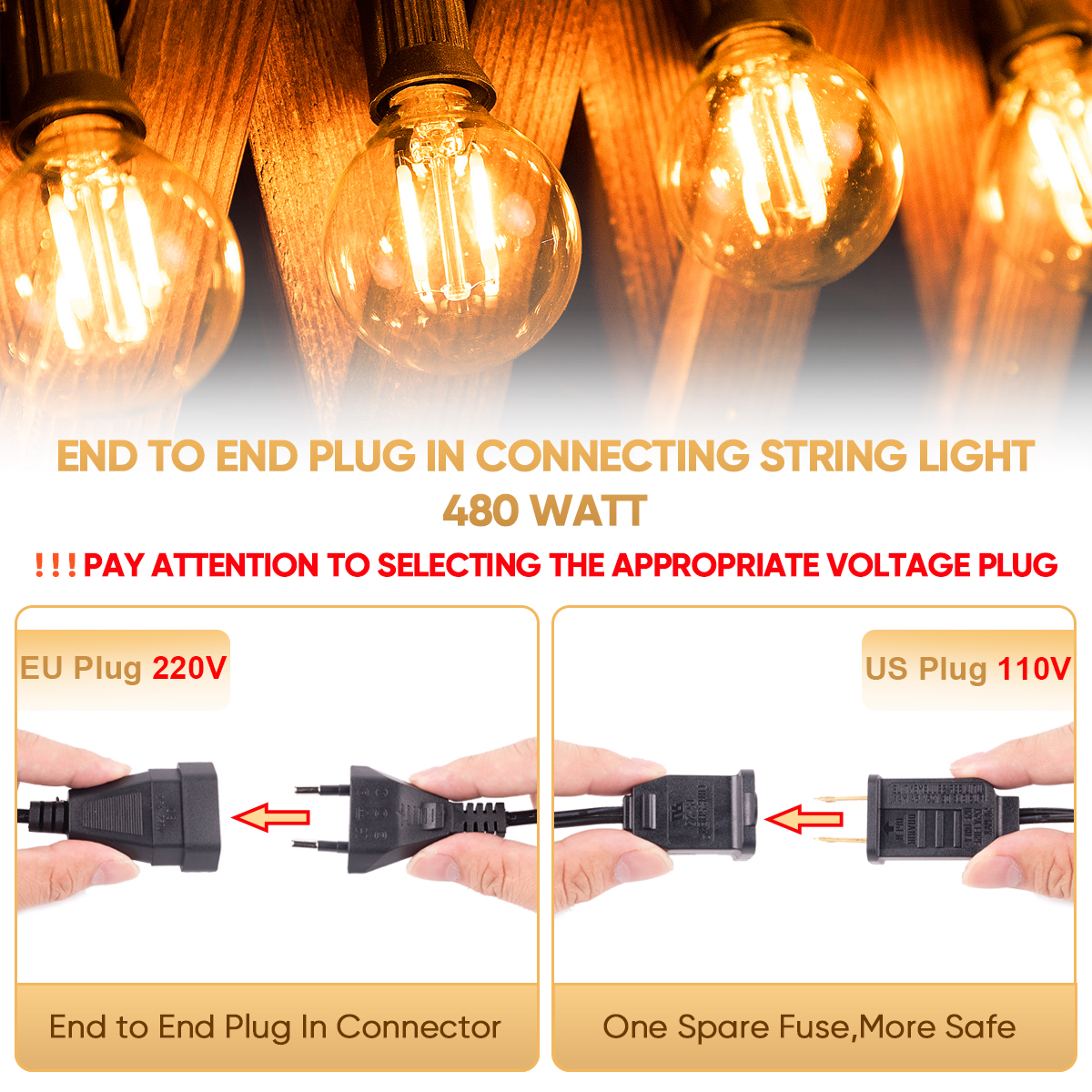 Vintage LED G40 Street Garland - Outdoor Lighting Uk recensie en prijs