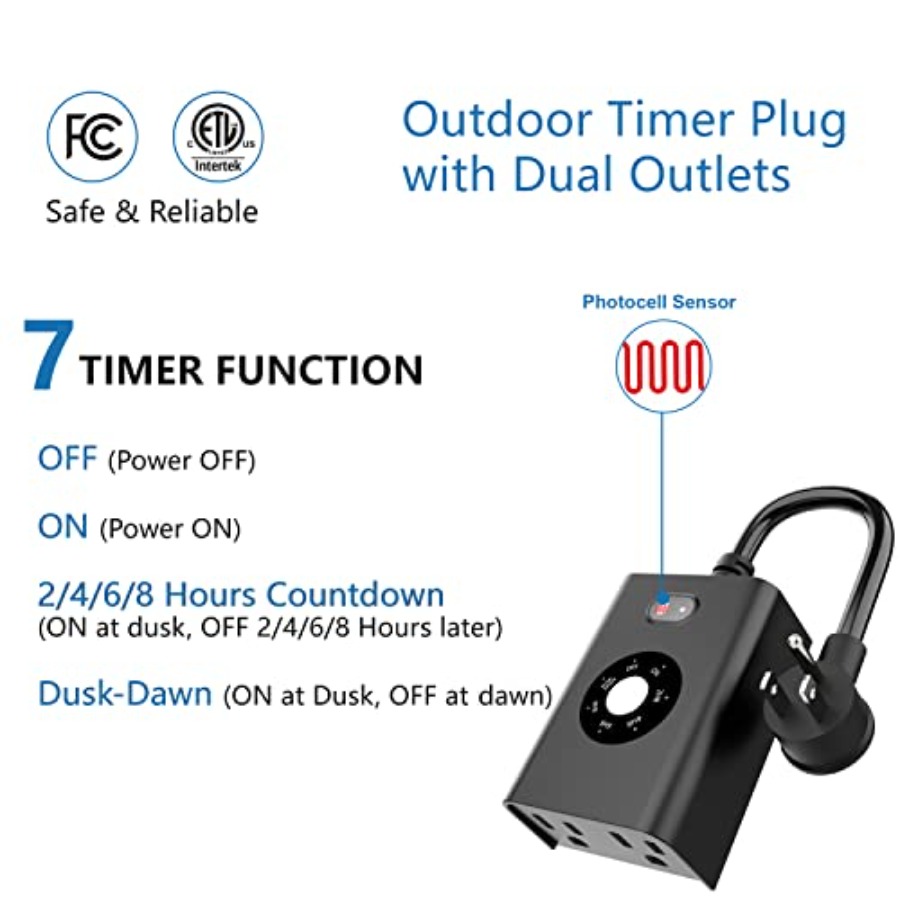 Outdoor Sensor Timer for Light - Outdoor Lighting No Outlet recensie en prijs