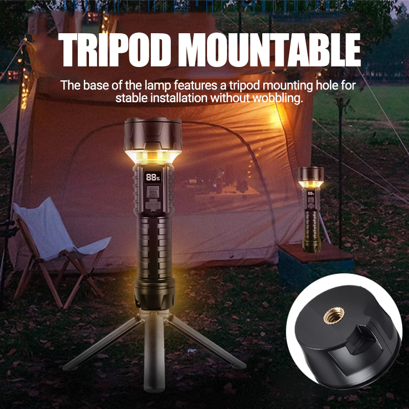COB LED Flashlight Rechargeabl - Outdoor Lighting Install recensie en prijs