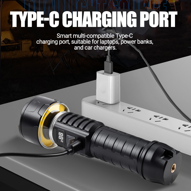 COB LED Flashlight Rechargeabl - Outdoor Lighting Install recensie en prijs