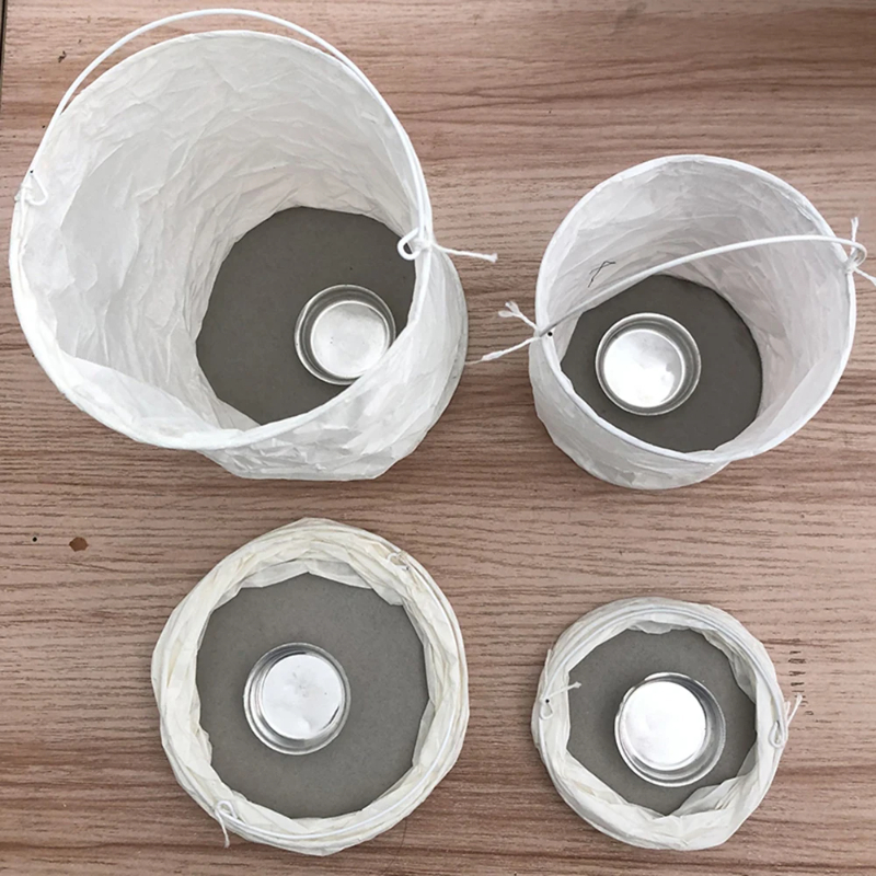 4pcs DIY White Straight Paper  - Outdoor Lighting Year Round recensie en prijs