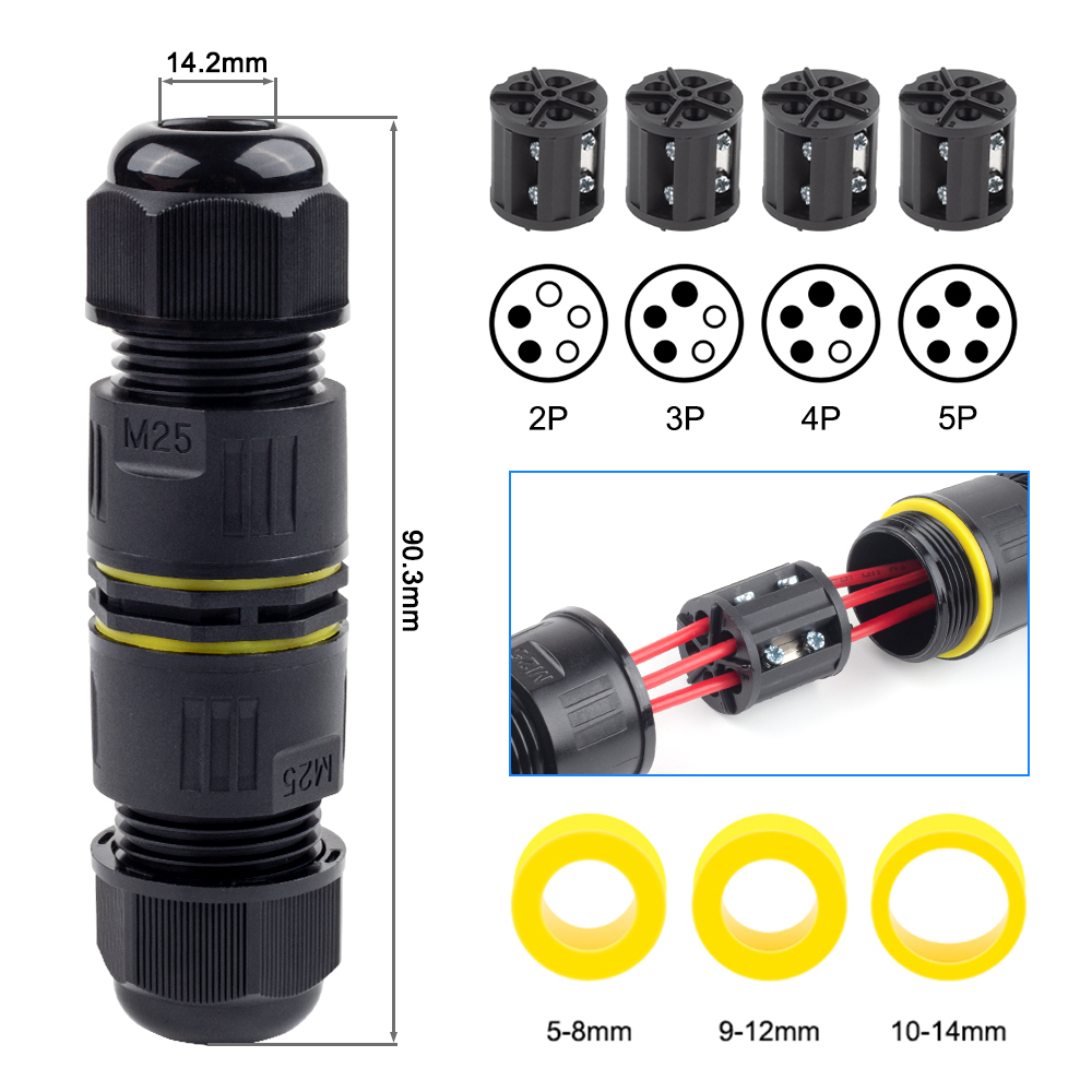 IP68 M25 Cable Connector Outdo - Outdoor Lighting Connectors recensie en prijs