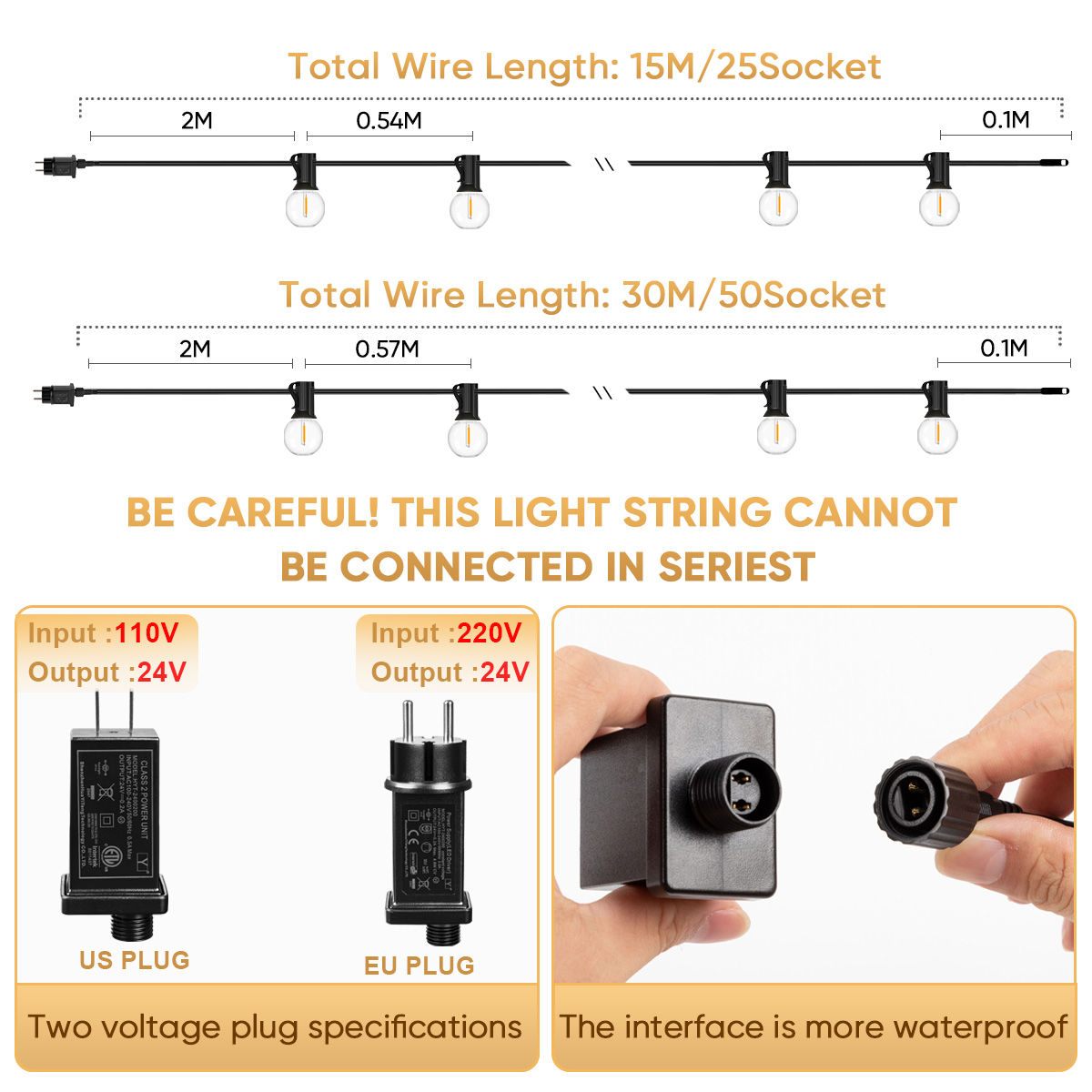 15M 30M Led G40 String Light 2 - Outdoor Lighting Year Round recensie en prijs