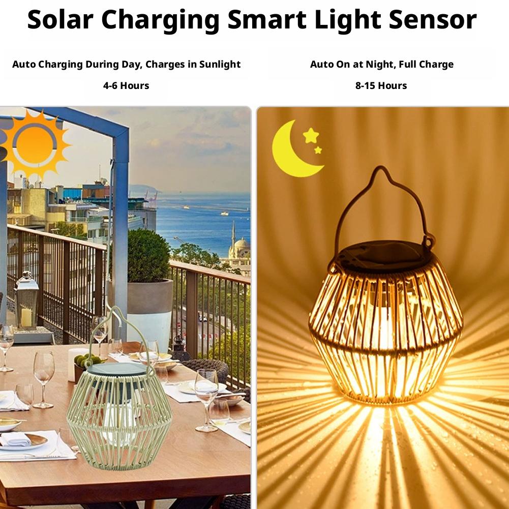 IP65 Waterproof Solar Rattan L - Hanging Outdoor Lighting recensie en prijs