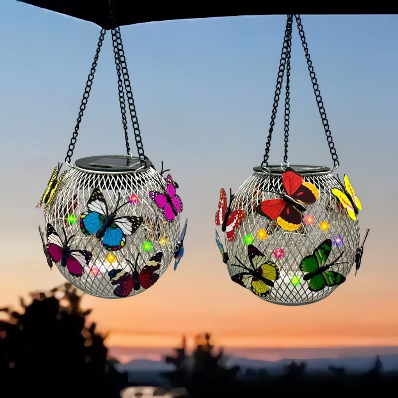 Solar butterfly hanging light  - Outdoor Lighting And Landscape recensie en prijs