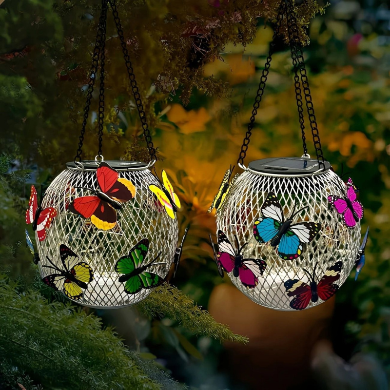 Solar butterfly hanging light  - Outdoor Lighting And Landscape recensie en prijs