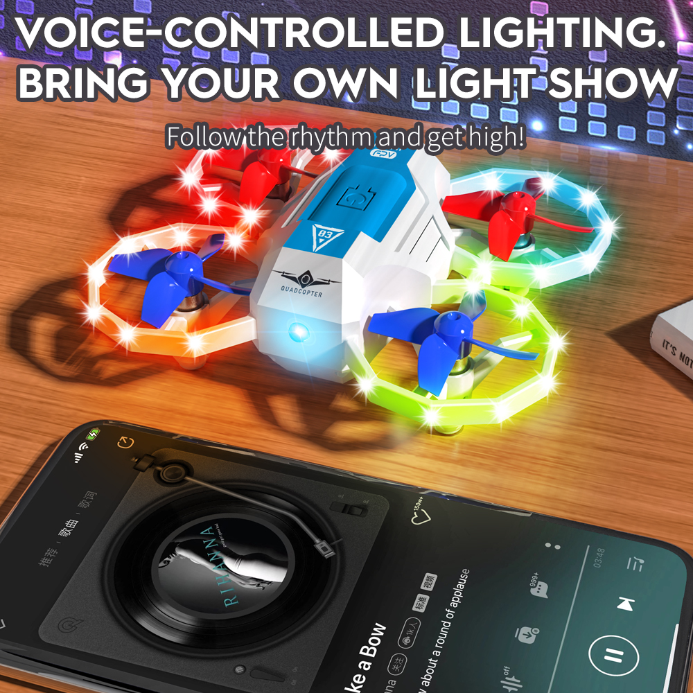 KF601 New Mini Drones With Mus - Outdoor Lighting Battery Operated recensie en prijs