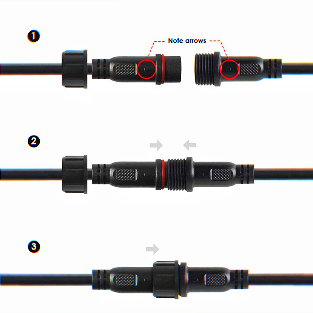 2pin DC LED Cable 1 Metre Exte - Outdoor Lighting Connectors recensie en prijs