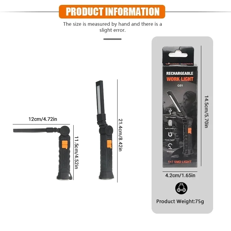 Portable COB LED Flashlight Re - Hanging Outdoor Lighting recensie en prijs