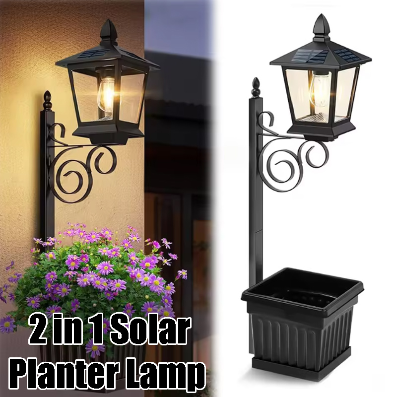 Solar Powered 2-in-1 Flower Po - Outdoor Lighting Wall recensie en prijs