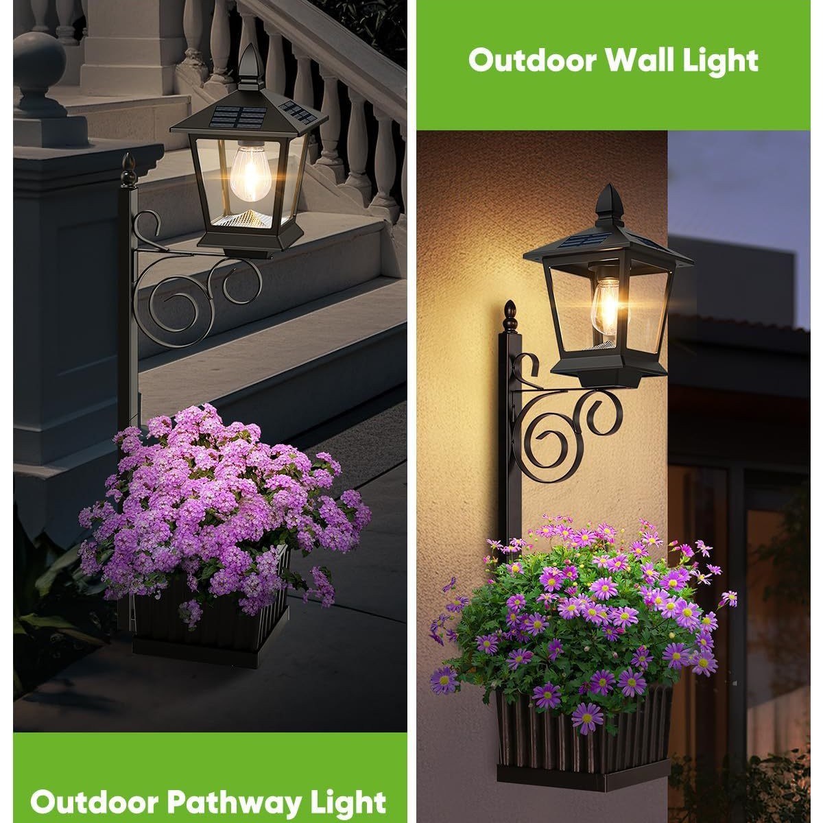 Solar Powered 2-in-1 Flower Po - Outdoor Lighting Wall recensie en prijs