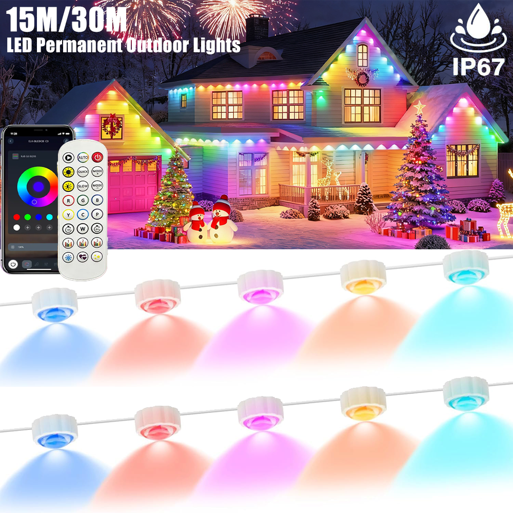 15M/30M Smart RGB Eave Lights  - Outdoor Lighting Year Round recensie en prijs