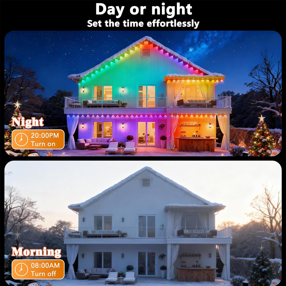 15M/30M Smart RGB Eave Lights  - Outdoor Lighting Year Round recensie en prijs