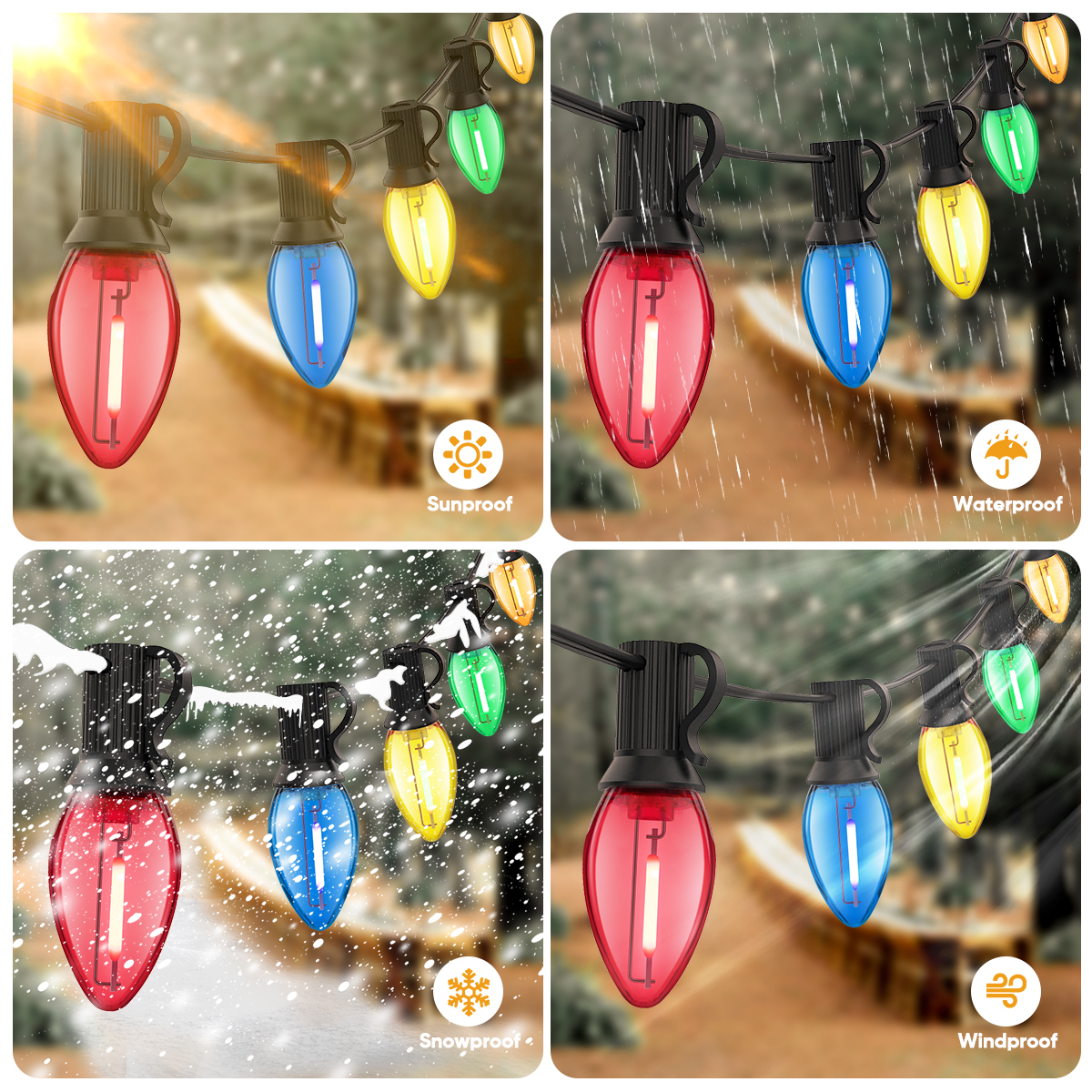 Plastics C7 Street Garland E12 - Outdoor Lighting Uk recensie en prijs