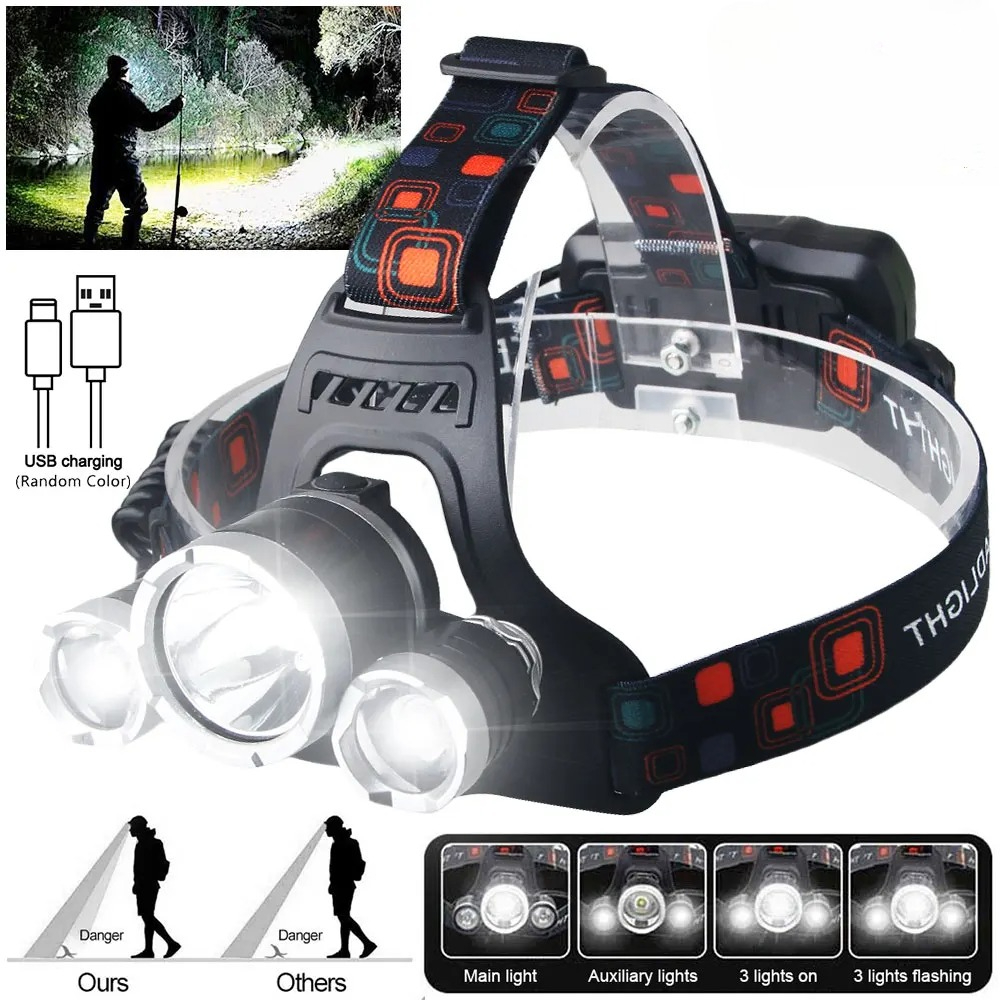 High Power LED Headlamp 18650  - Outdoor Lighting Battery Operated recensie en prijs