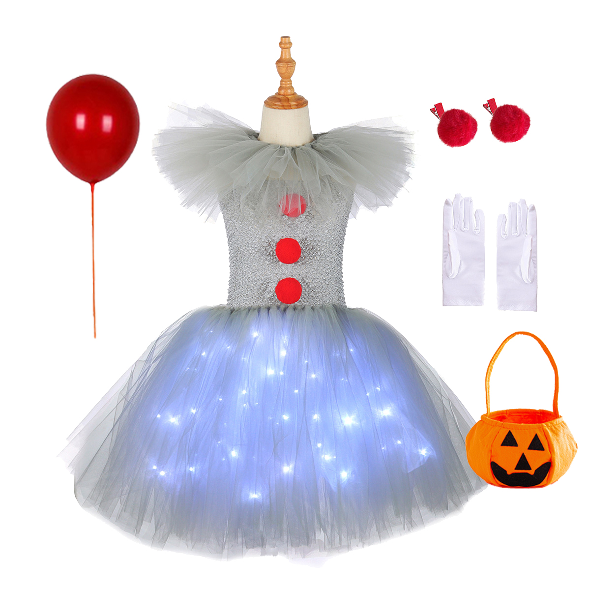 Gray Joker Girls Halloween LED - Outdoor Lighting Halloween recensie en prijs