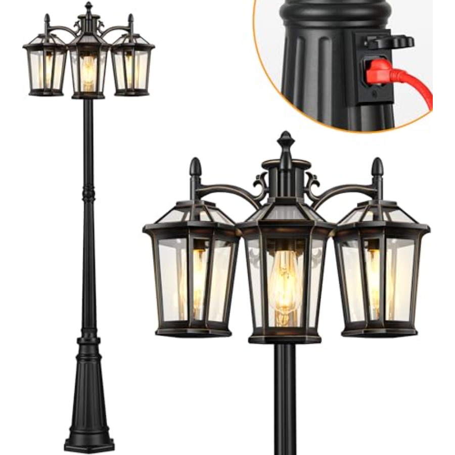 Outdoor Lamp Post Light with O - Outdoor Lighting No Outlet recensie en prijs