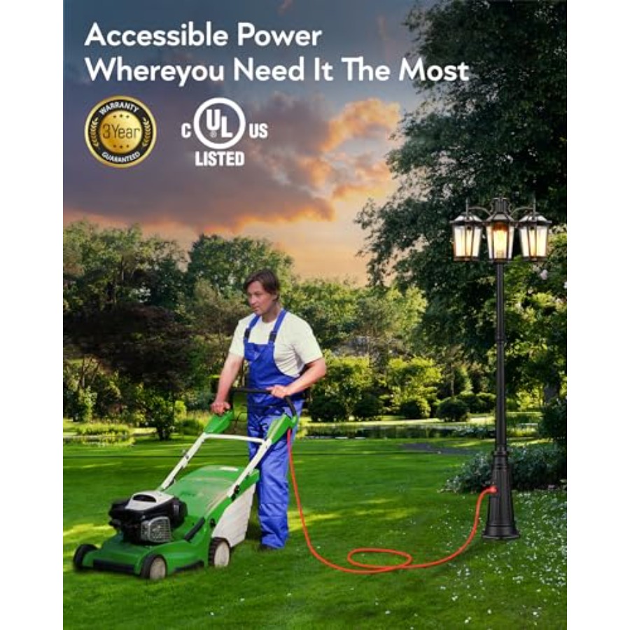 Outdoor Lamp Post Light with O - Outdoor Lighting No Outlet recensie en prijs