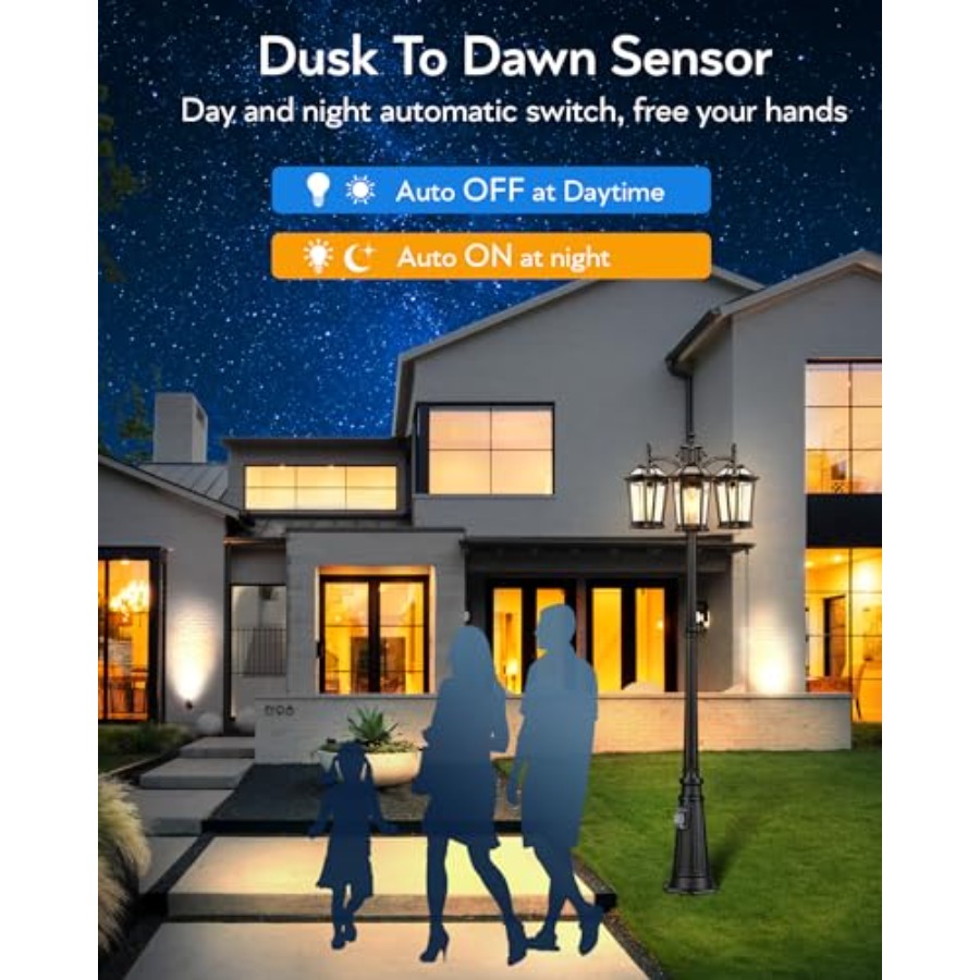 Outdoor Lamp Post Light with O - Outdoor Lighting No Outlet recensie en prijs
