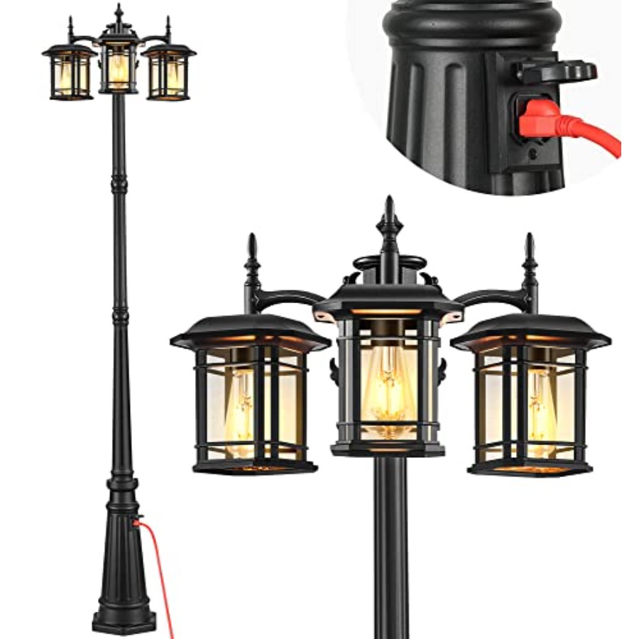 Outdoor Lamp Post Light with O - Outdoor Lighting No Outlet recensie en prijs