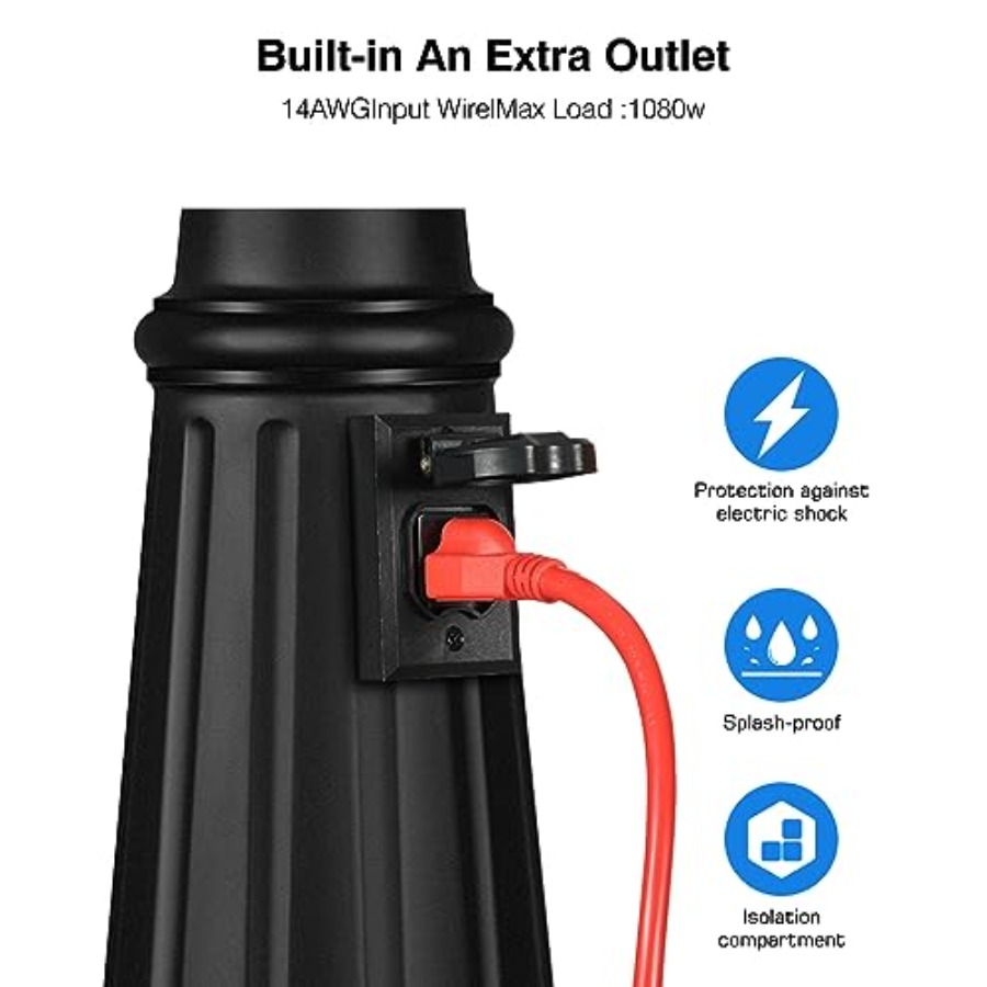 Outdoor Lamp Post Light with O - Outdoor Lighting No Outlet recensie en prijs