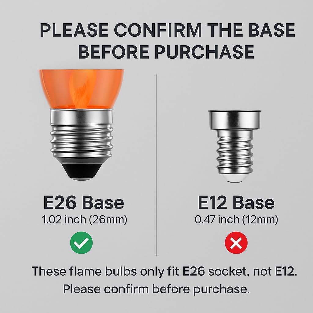 E26 Flame Light Bulbs, Flicker - Outdoor Lighting Halloween recensie en prijs