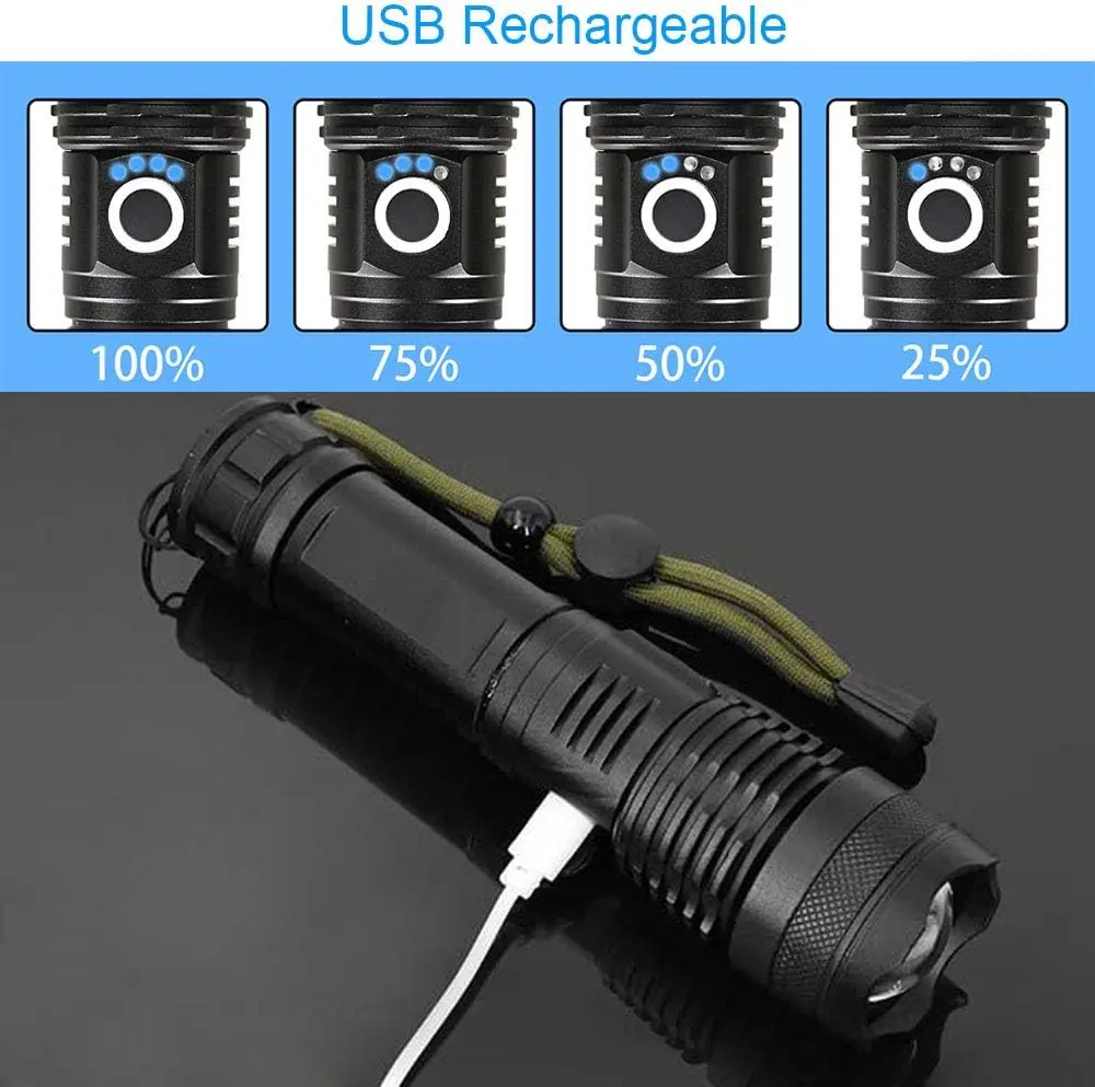 High Power LED Flashlight Rech - Outdoor Lighting Landscape recensie en prijs