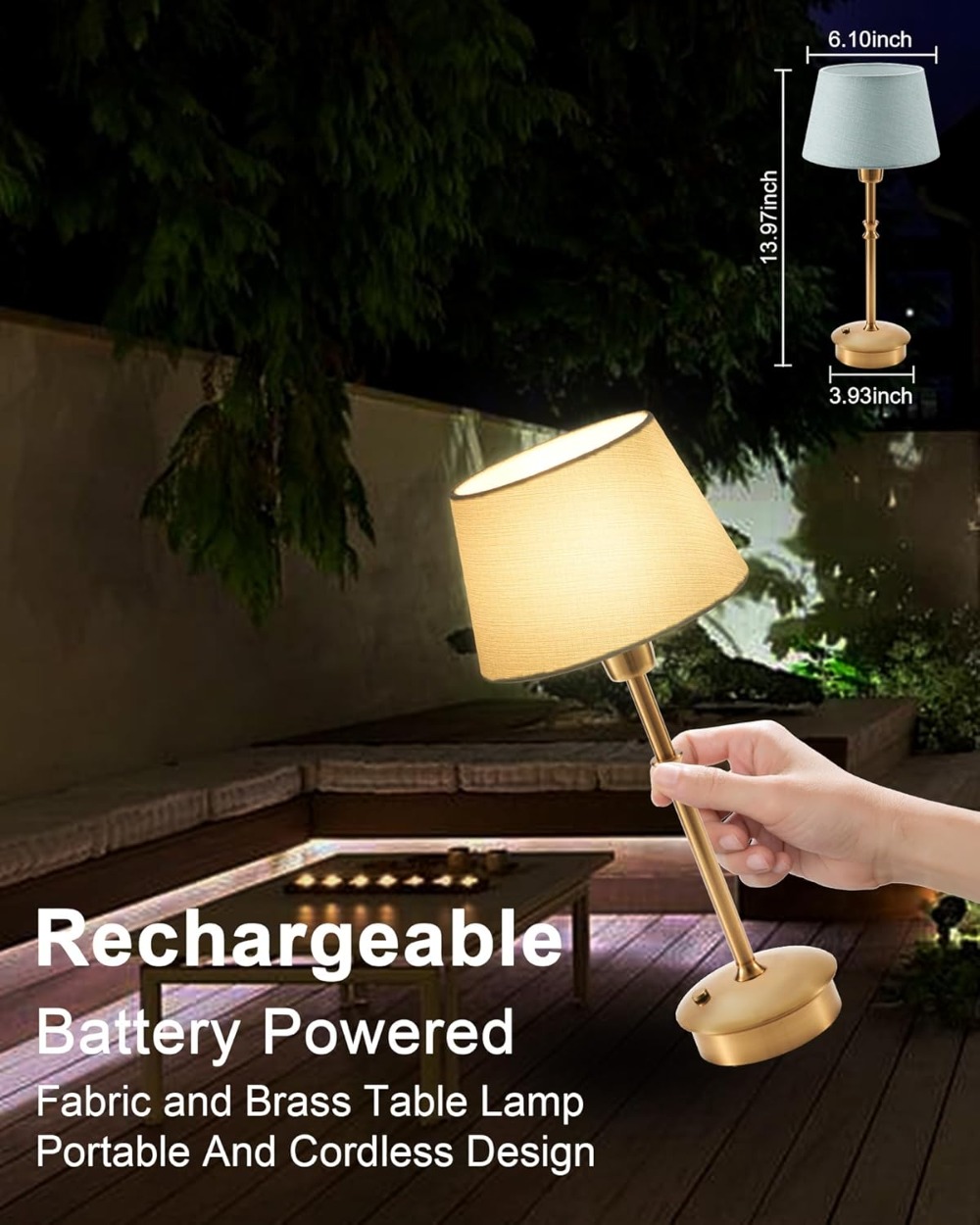 Portable Rechargeable Table La - Outdoor Lighting Battery Operated recensie en prijs